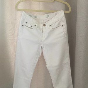 White jcrew low-rise capril skinny